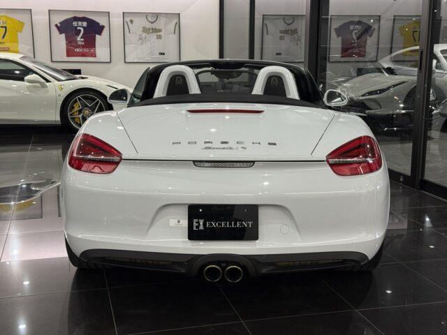 ポルシェ　ボクスター　S　ホワイト　黒幌　黒内装 イメージ12